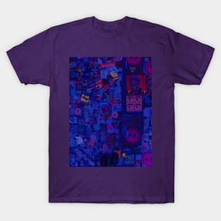Purple Sticker Pop Art NYC T-Shirt